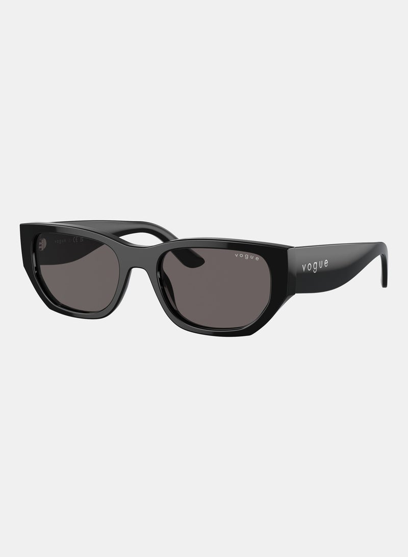 Vogue Full-Rimmed Rectangular Sunglasses 5586S,53, W44,87 - Image 2